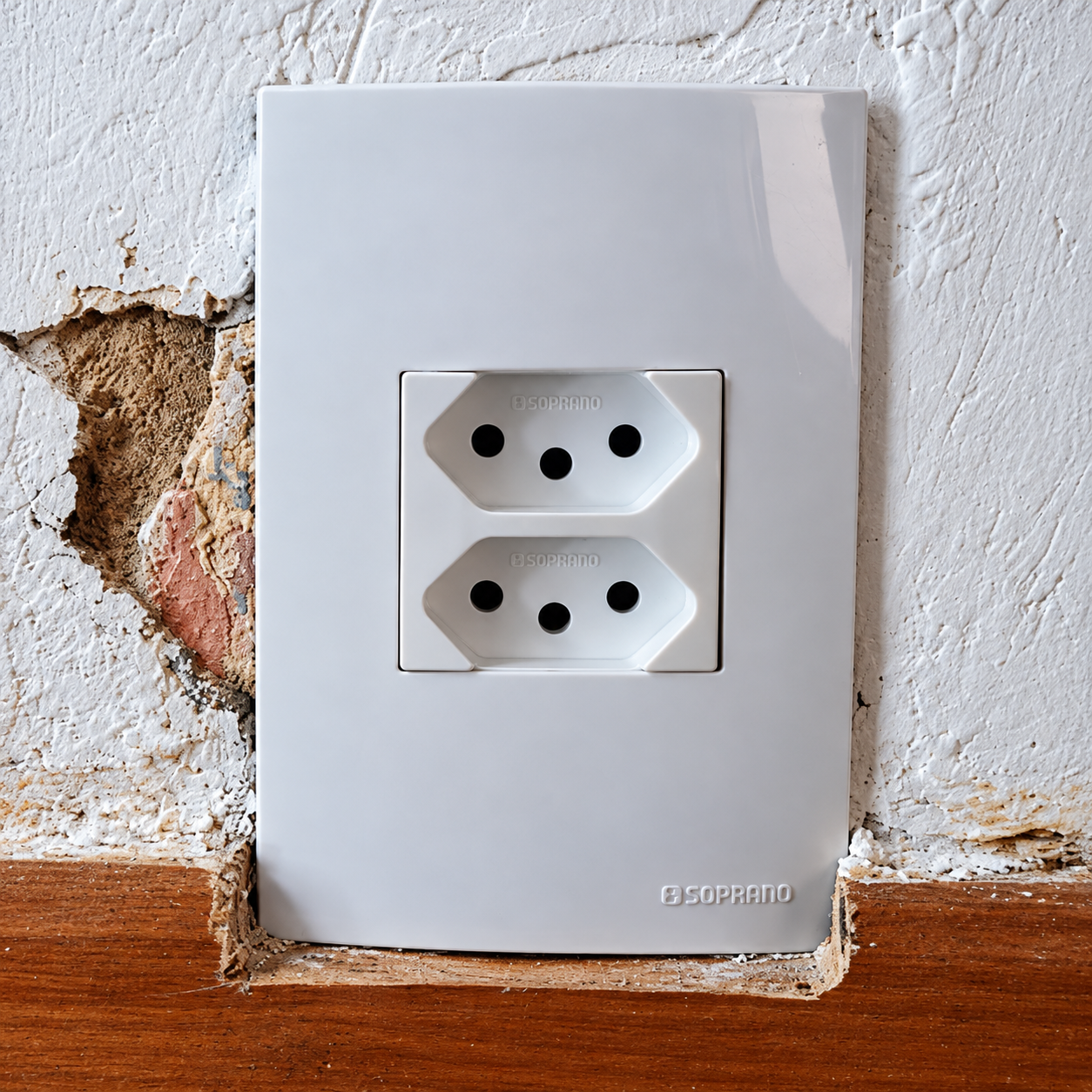 Instalação de interruptor e tomada